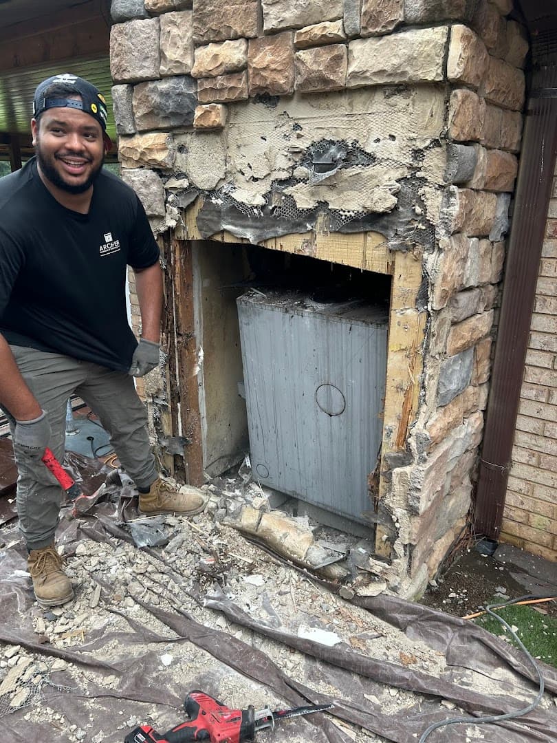 Archer Chimneys & Exteriors chimney services work photo 5 - Professional chimney cleaning and repair in Marietta, Georgia