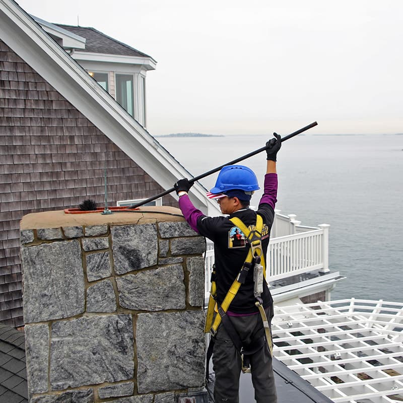 Above & Beyond Chimney Sweep of Weymouth chimney services work photo 6 - Professional chimney cleaning and repair in Milton, Massachusetts