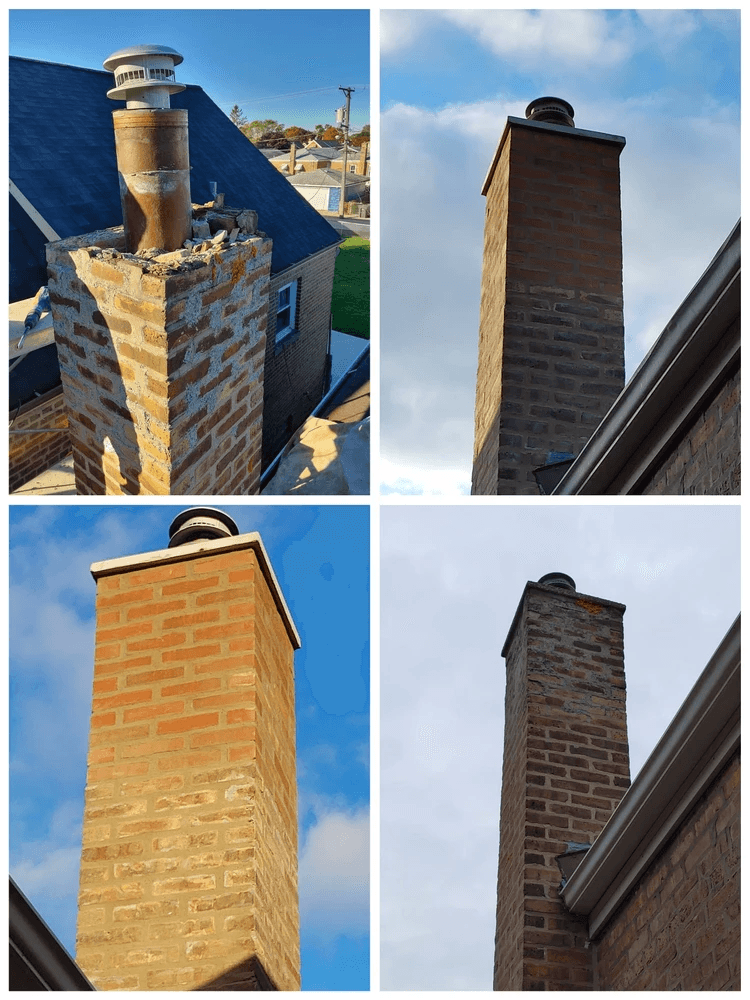 ZA Masonry Company chimney services work photo 5 - Professional chimney cleaning and repair in Tinley Park, Illinois