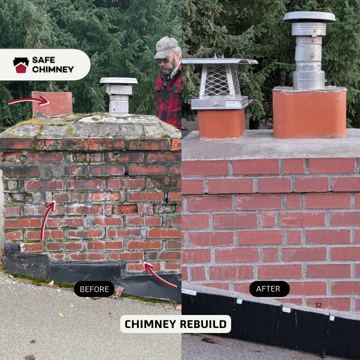 Safe Chimney Inc chimney services work photo 6 - Professional chimney cleaning and repair in Marysville, Washington