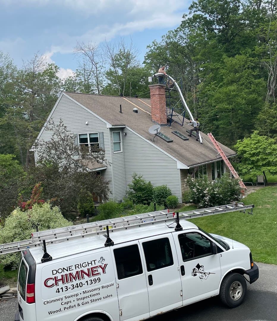 Done Right Chimney Inc. chimney services work photo 5 - Professional chimney cleaning and repair in Haydenville, Massachusetts