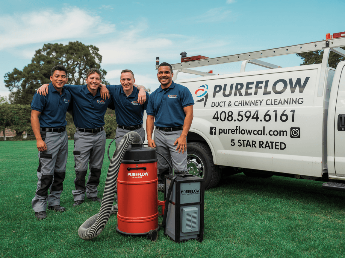 Pureflow Air Duct and Chimney Cleaning Inc chimney services work photo 6 - Professional chimney cleaning and repair in Sunnyvale, California