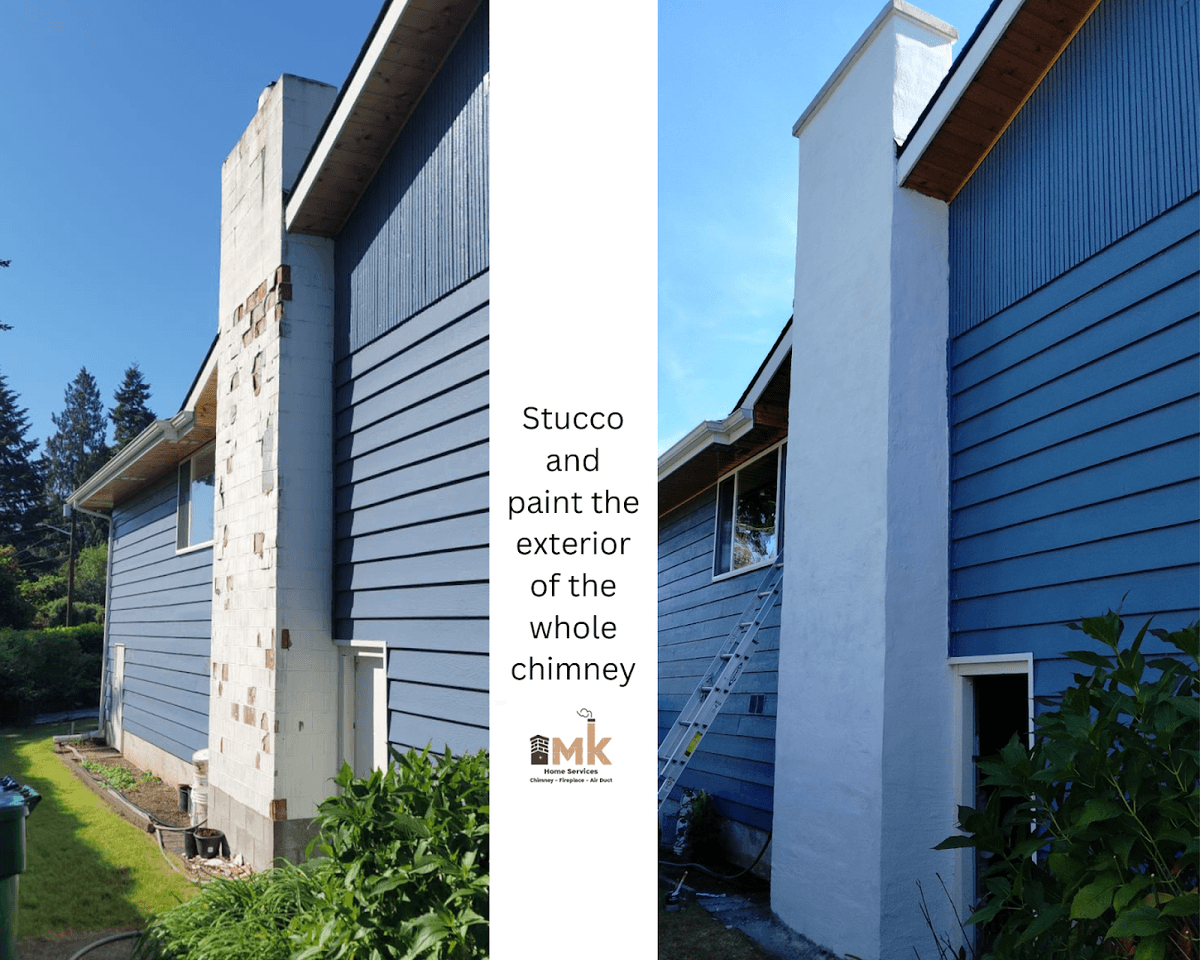 MK Home Services LLC chimney services work photo 6 - Professional chimney cleaning and repair in Bellevue, Washington