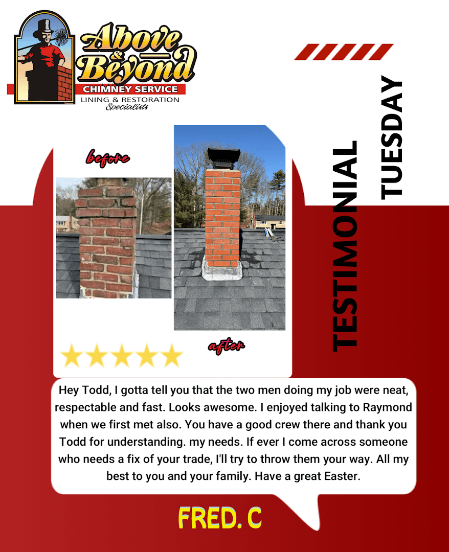 Above & Beyond Chimney Sweep of Dedham - Professional chimney cleaning, inspection and repair services in Dedham, Massachusetts