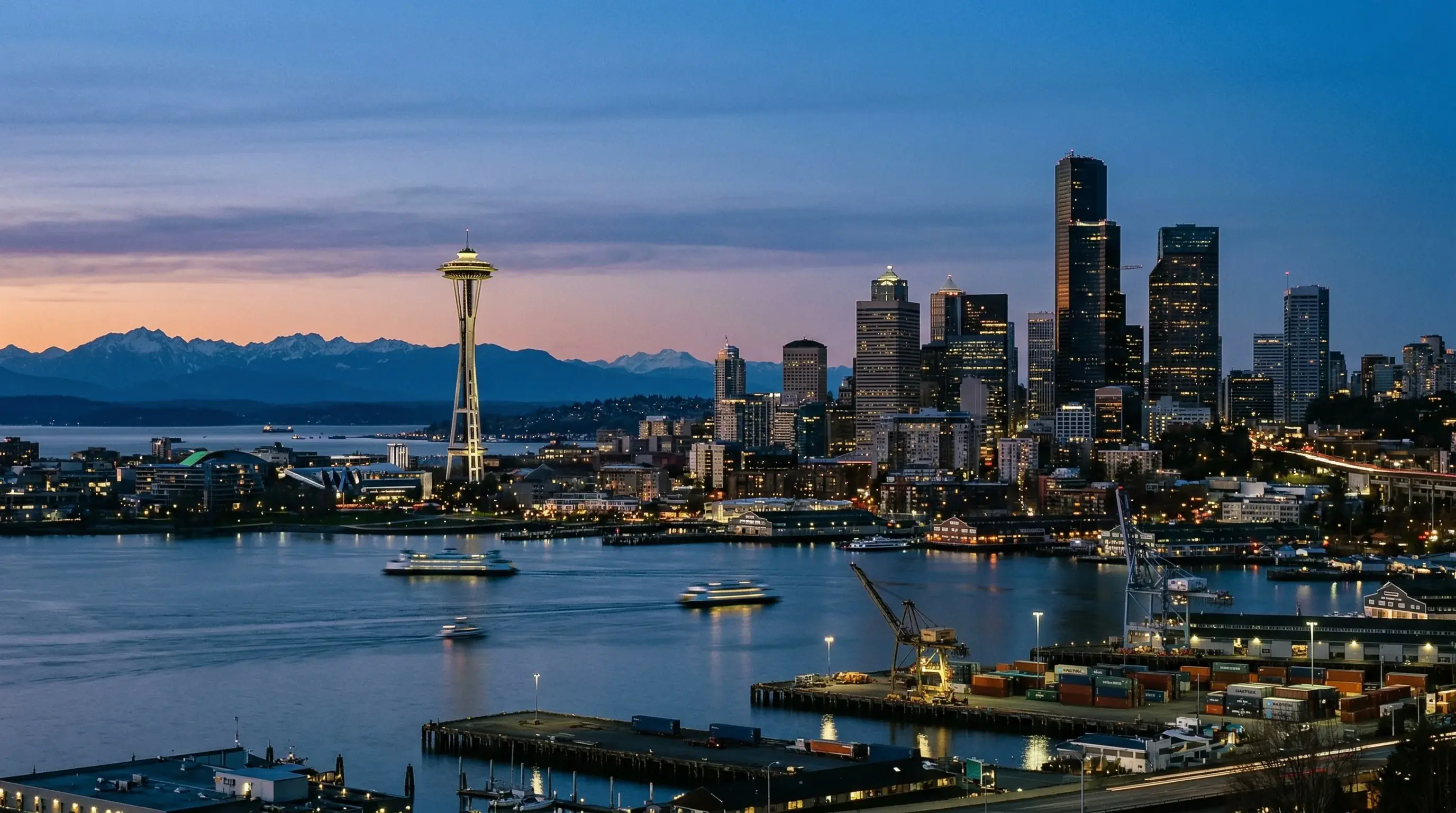 Seattle skyline representing Washington state